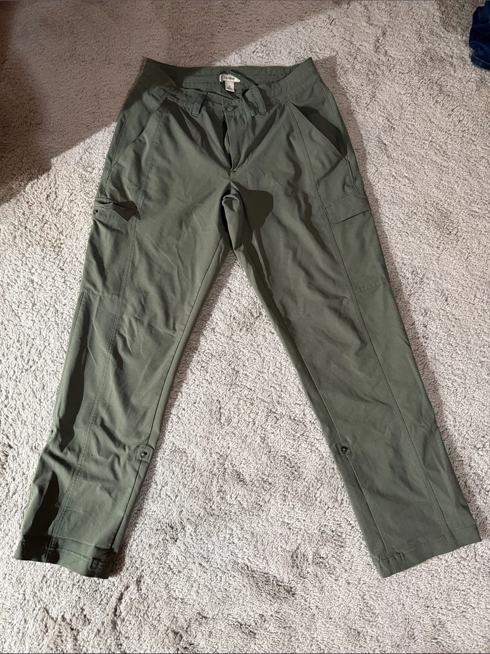 L.L. Bean Olive Green Women's Jogger-Style Track Pants